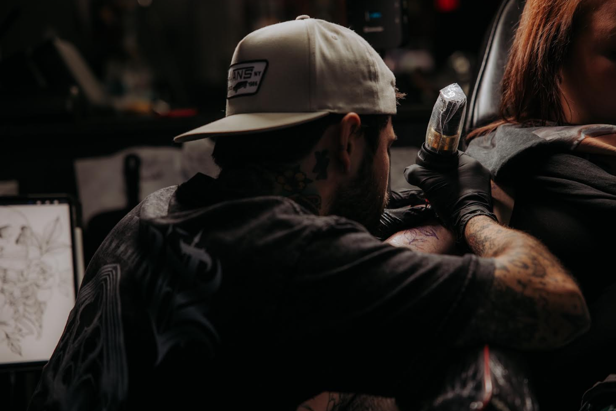 Jesus tattoo background